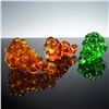 Image 1 : 3pc ICET Arte Murano, Hand-Blown Glass Grape Clusters