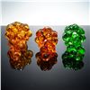 Image 3 : 3pc ICET Arte Murano, Hand-Blown Glass Grape Clusters