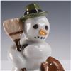Image 5 : Royal Copenhagen Porcelain Figurine, Snowman with Rabbit