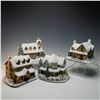 Image 1 : 4pc Thomas Kinkade Hawthorne Village Lighted Buildings