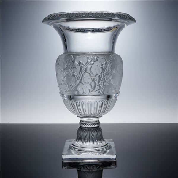 Lalique Crystal Vase Versailles