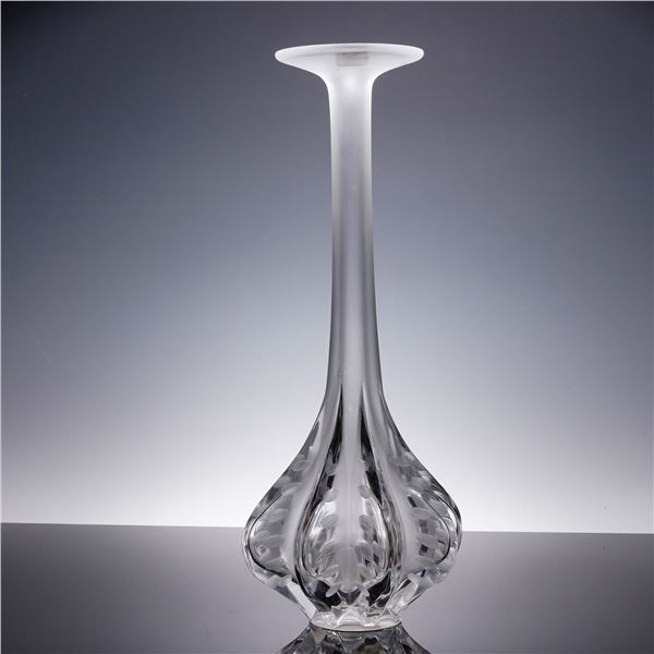 Lalique Crystal Claude Vase