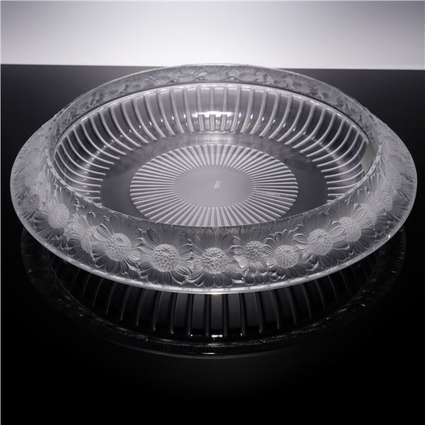 Lalique Crystal Bowl, Marguerites Pattern