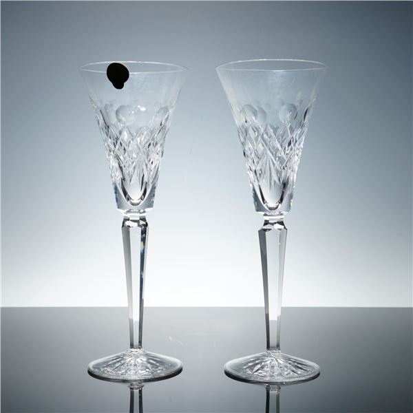 Pair of Waterford Crystal for Walt Disney Toasting Flutes, Mickey Mouse