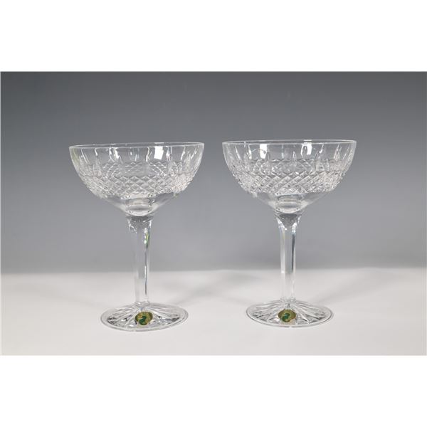 2pc Waterford Crystal Margarita Glasses, Glenmede Pattern