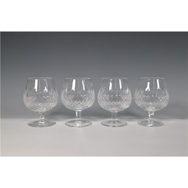 4pc Waterford Crystal Brandy Glasses, Colleen