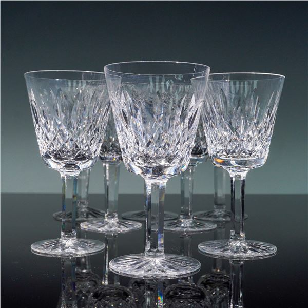 8pc Waterford Crystal Lismore Claret Wine Glasses Set