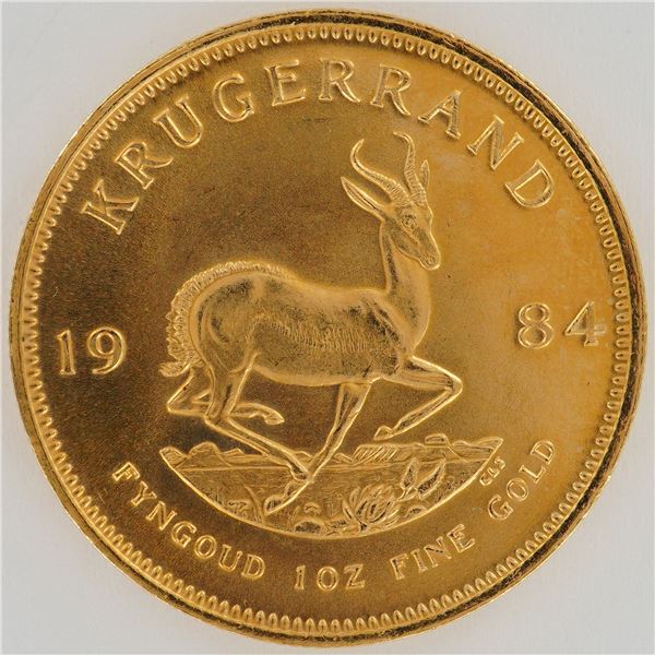 1984 South African 1 oz Gold Krugerrand Coin