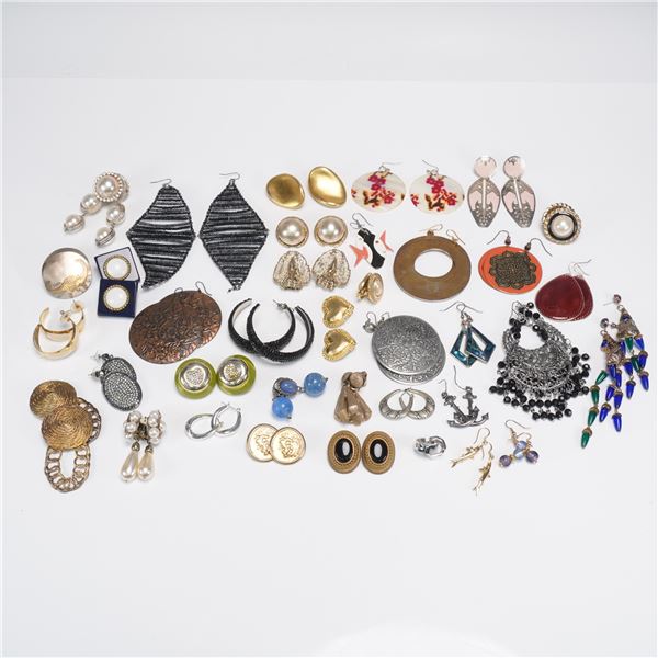 36pc Assorted Fashion Earrings, Mixed Styles & Materials