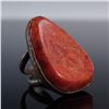 Image 1 : Handcrafted Copper Ring with Polished Red Jasper Cabochon