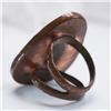 Image 3 : Handcrafted Copper Ring with Polished Red Jasper Cabochon