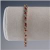Image 1 : 10K Gold Ruby & Diamond Tennis Bracelet, Alternating Design