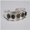 Image 1 : Labradorite and Sterling Silver Cuff Bracelet