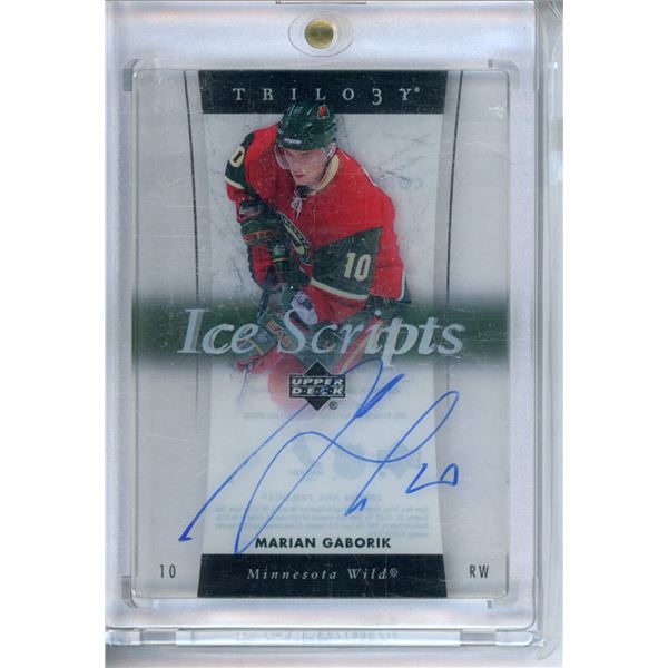 2005-06 Upper Deck Trilogy Ice Scripts #ISMG Marian Gaborik BV $55