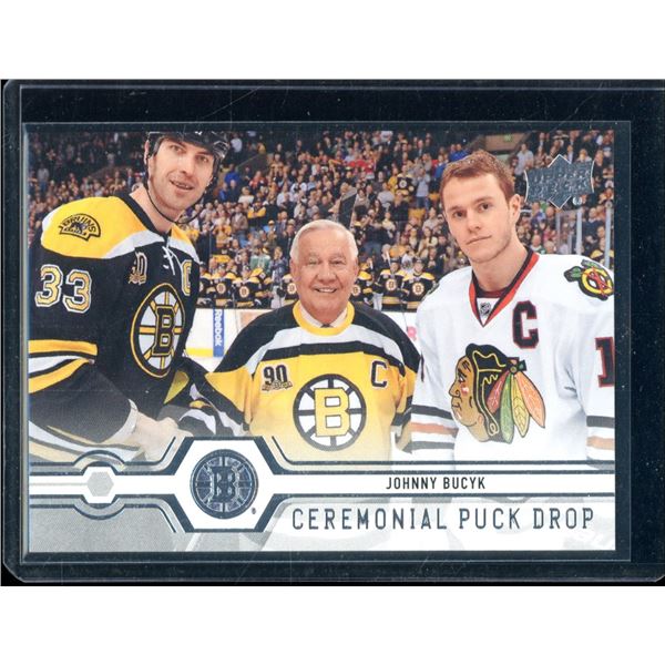 2019-20 Upper Deck Ceremonial Puck Drop #CPD3 Johnny Bucyk BV $30