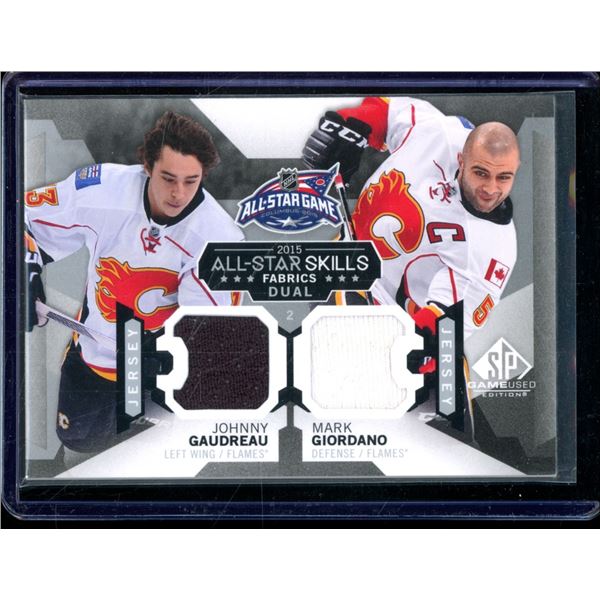 2015-16 SP Game Used All-Star Skills Dual Fabrics #AS26 Johnny Gaudreau/Mark Giordano
