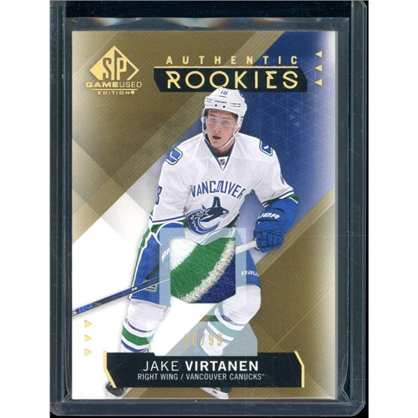 2015-16 SP Game Used Gold Spectrum Materials #168 Jake Virtanen 4 Colour Patch 60/99