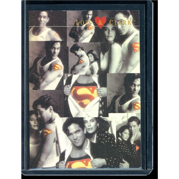 1995 SkyBox Lois and Clark Foil Promos #LC2 Lois and Superman
