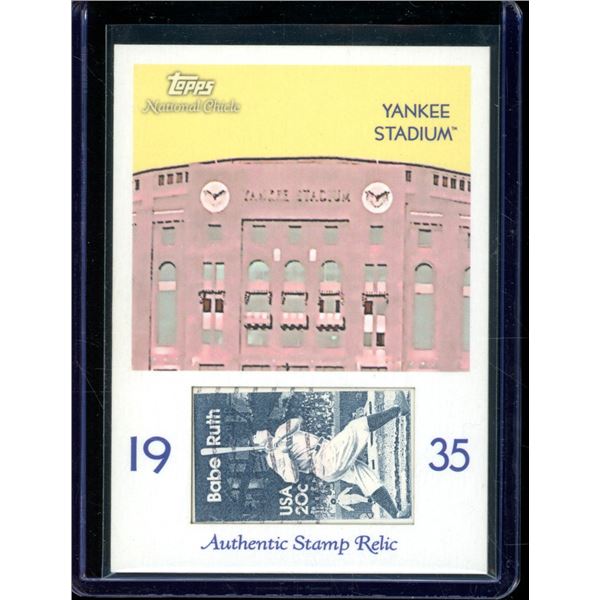 2009 Topps National Chicle Era Icons Relics #YS Yankee Stadium Stamp BV $40