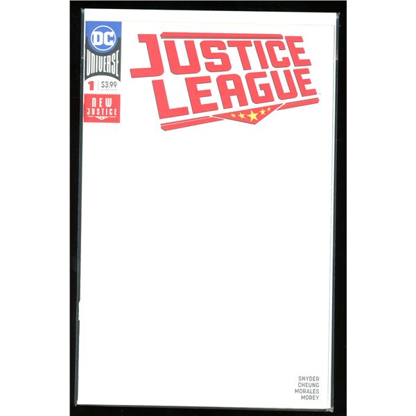 DC Justice League #1 Blank Sketch Variant Cover (New Never Read)