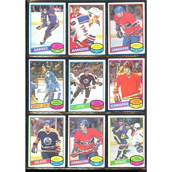 1980-81 OPC O-Pee-Chee Lot Of 9 Vintage Cards Various Teams & Players