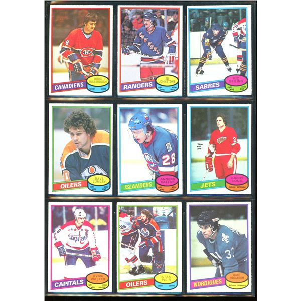 1980-81 OPC O-Pee-Chee Lot Of 9 Vintage Cards Various Teams & Players