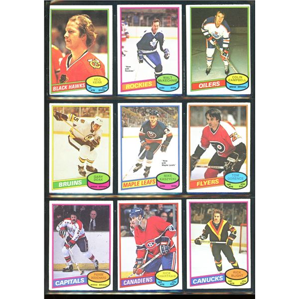 1980-81 OPC O-Pee-Chee Lot Of 9 Vintage Cards Various Teams & Players