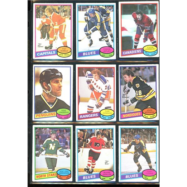 1980-81 OPC O-Pee-Chee Lot Of 9 Vintage Cards Various Teams & Players