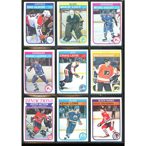 1982-83 OPC O-Pee-Chee Lot Of 9 Vintage Cards Various Teams & Players
