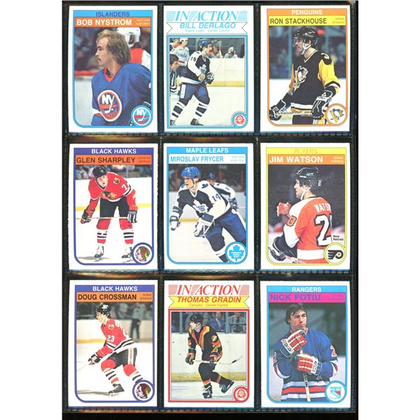 1982-83 OPC O-Pee-Chee Lot Of 9 Vintage Cards Various Teams & Players
