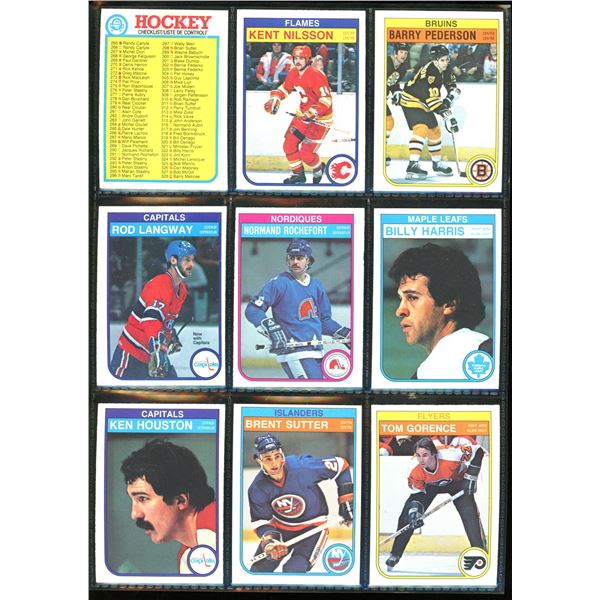 1982-83 OPC O-Pee-Chee Lot Of 9 Vintage Cards Various Teams & Players