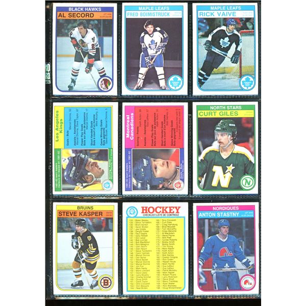 1982-83 OPC O-Pee-Chee Lot Of 9 Vintage Cards Various Teams & Players