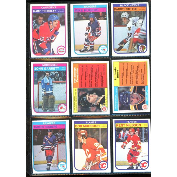 1982-83 OPC O-Pee-Chee Lot Of 9 Vintage Cards Various Teams & Players