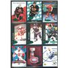 Image 1 : Lot Of 9 Hockey Insert Cards Various Teams & Players