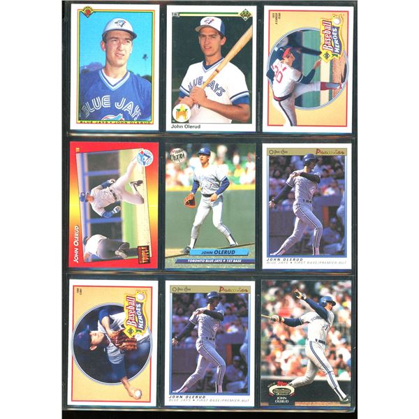 Lot of 9 Various Baseball Cards Various Teams & Players