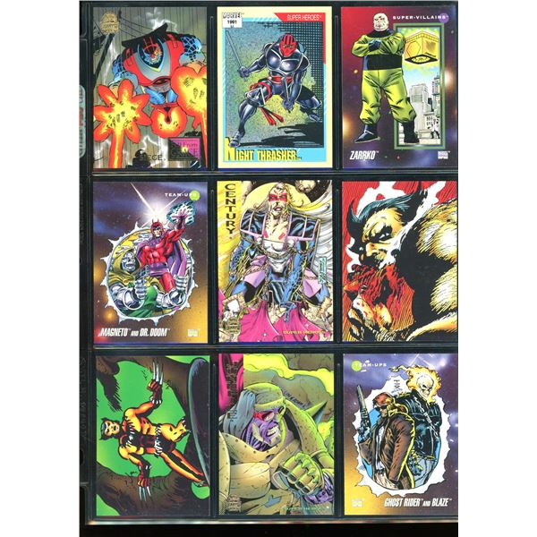 Lot Of 9 Various Marvel Collector Cards