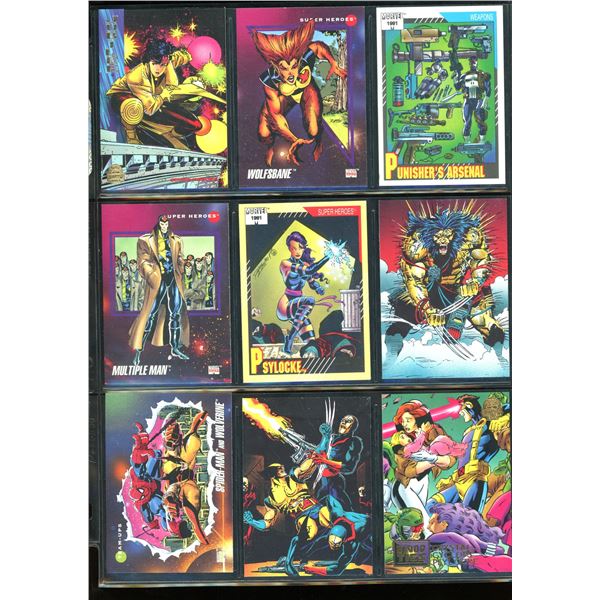 Lot Of 9 Various Marvel Collector Cards