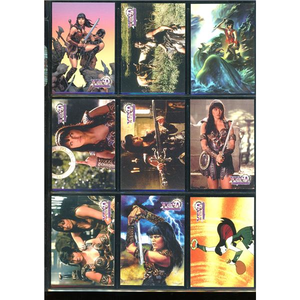 Lot Of 9 Xena Collectible Trading Cards
