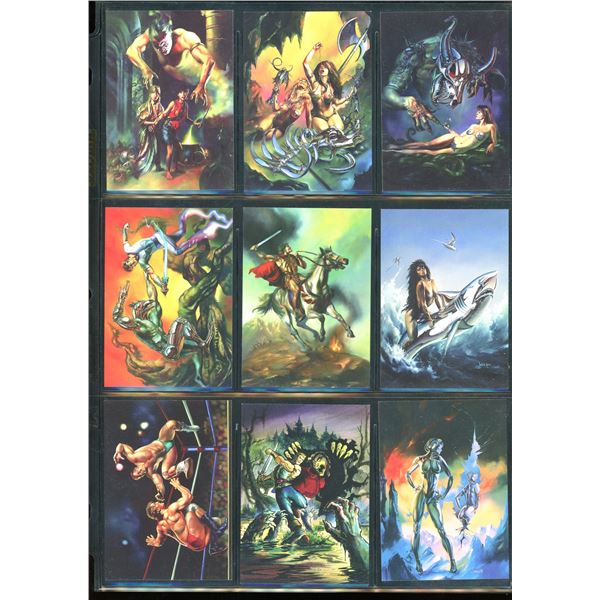 Lot Of 9 Fantasy Art Collectible Trading Cards