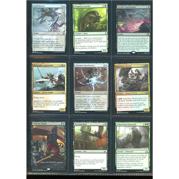 Lot Of 9 Various Magic The Gathering FOIL Cards Various Sets & Colors