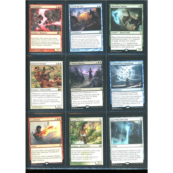 Lot Of 9 Various Magic The Gathering Cards Various Sets & Colors