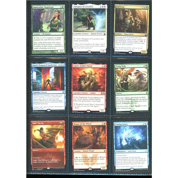 Lot Of 9 Various Magic The Gathering Cards Various Sets & Colors