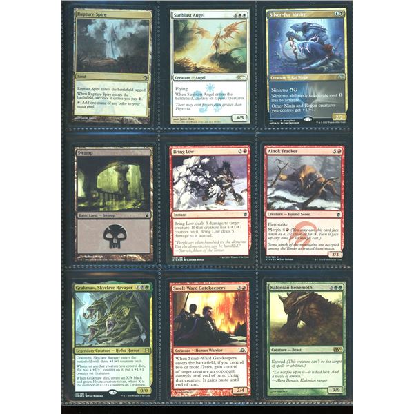 Lot Of 9 Various Magic The Gathering FOIL Cards Various Sets & Colors