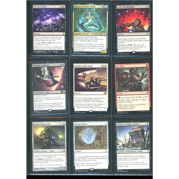 Lot Of 9 Various Magic The Gathering Cards Various Sets & Colors