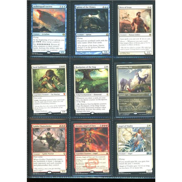 Lot Of 9 Various Magic The Gathering Cards Various Sets & Colors