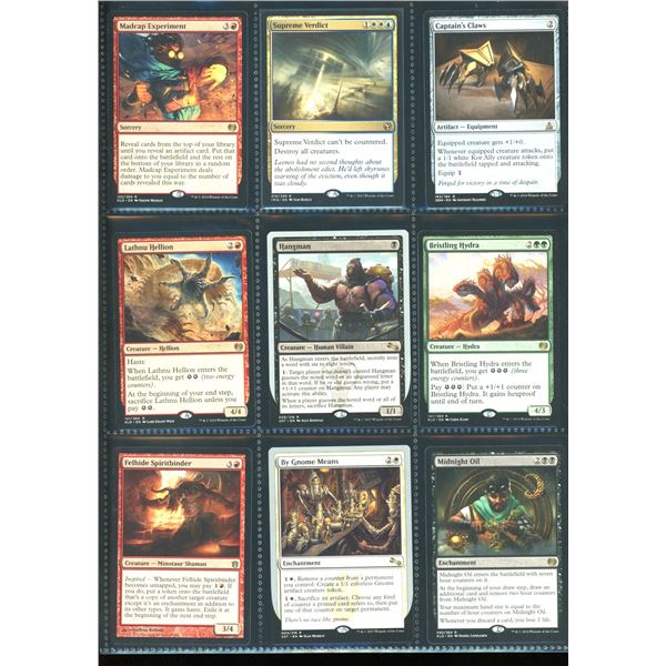 Lot Of 9 Various Magic The Gathering Cards Various Sets & Colors