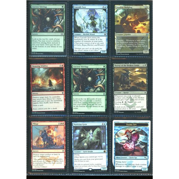 Lot Of 9 Various Magic The Gathering FOIL Cards Various Sets & Colors