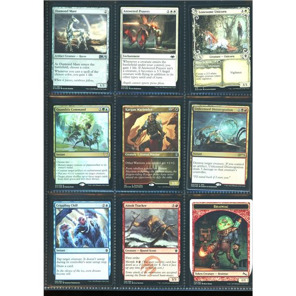 Lot Of 9 Various Magic The Gathering FOIL Cards Various Sets & Colors