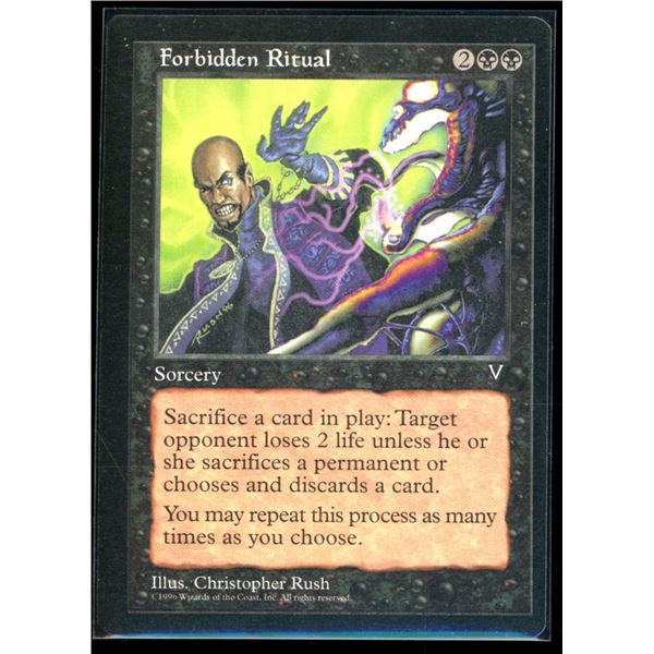 Magic the Gathering Forbidden Ritual Visions