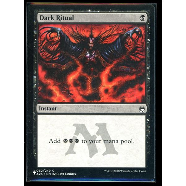 Magic the Gathering Dark Ritual Masters 25